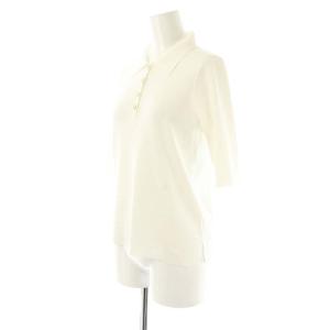 LOUNIE ルーニィ ポロリブニットプルオーバー カットソー F 白 /CX OS