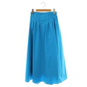 タフタボリュームスカート タック ギャザー 36 ブルー /CX OS