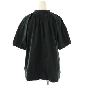 TOMORROWLAND collection 23SS ストレッチブロード パフスリーブブラウス 半袖 36 黒 ブラック /AT OS