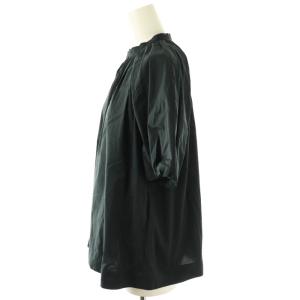 TOMORROWLAND collection 23SS ストレッチブロード パフスリーブブラウス 半袖 36 黒 ブラック /AT OS