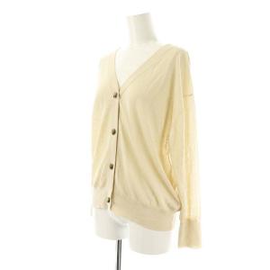 AP STUDIO アパルトモン 25SS アイスカーディガン Vネック ライトベージュ /ES OS