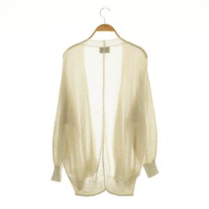 UNITED ARROWS ペーパーガウン カーディガン ニット ナチュラル /HK OS