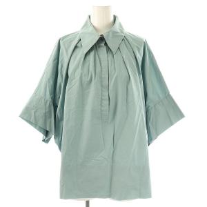 オーガニックコットンブロード シャツ ドルマンスリーブ 38 緑 /MI OS