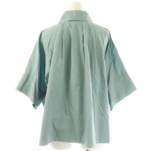 ADORE オーガニックコットンブロード シャツ ドルマンスリーブ 38 緑 /MI OS