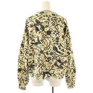 ISABEL MARANT ETOILE フラワー×バード柄 モックネック トレーナー 裏起毛 34 クリーム色 /AT OS
