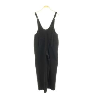 CLANE 23AW U NECK TUCK SALOPETTE PANTS サロペット 0 ブラック /DO OS