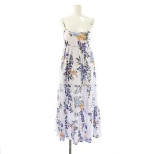 中花柄キャミソールマキシドレス ワンピース ロング F ラベンダー /DF OS