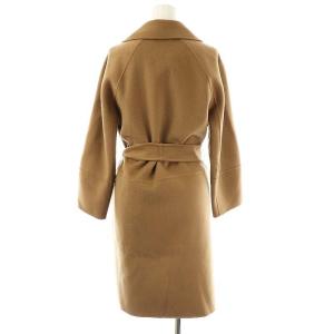 S Max Mara ARONA ピュア ヴァージンウール ダブルフェイス コート 36 ブラウン