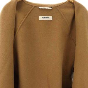 S Max Mara ARONA ピュア ヴァージンウール ダブルフェイス コート 36 ブラウン