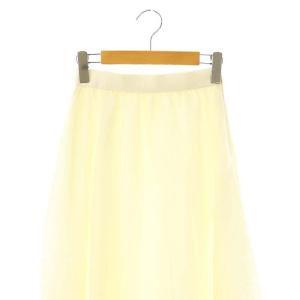 ANAYI 25SS シルキークレープバルーン スカート ロング フレア 34 アイボリー /NR OS