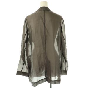 SACRA シルク混ピークドラペルジャケット テーラードジャケット 38 グレー /DF OS