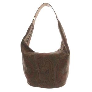 ペイズリー柄 ショルダーバッグ 茶 ブラウン /SR9