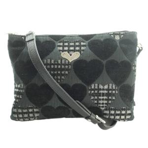 ショルダーバッグ クロスボディ ハート 黒 ブラック /SS OS
