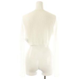 SNIDEL 24SS ランダムリブシアーカーディガン F オフホワイト /DO OS