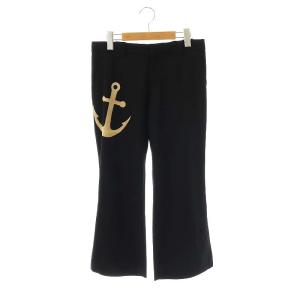 AD2002 ウールパンツ M ブラック ベージュ TF-P002 /DO OS