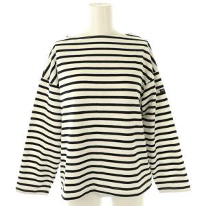 OUESSANT LOOSE ウェッソン ルーズ カットソー バスクシャツ 長袖 1 ホワイト ブラック