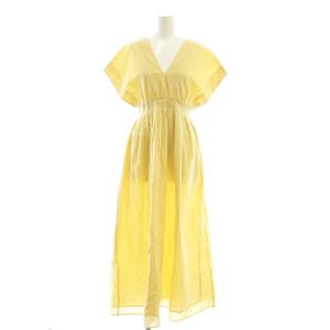 夏の光のドレス ワンピース ロング 36 ベージュ /HK OS