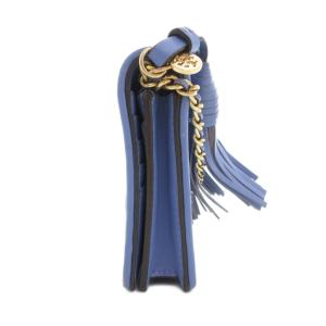 TORY BURCH 財布 ウォレット クロスボディバッグ チェーンショルダー F 青 ブルー /UO