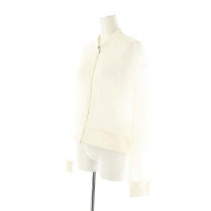 Diagram GRACE CONTINENTAL 25SS チュールギャザーブルゾン ジャケット ジップアップ 36 白 /NR OS