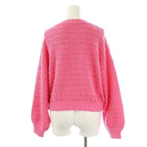 Diagram GRACE CONTINENTAL 23SS ツイードニットブルゾン ジャケット ジップアップ 36 ピンク /DF OS