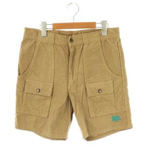 HYS ロゴ刺繍ブッシュショーツ ショートパンツ S ベージュ /DO OS SH
