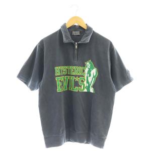 25SS HYSTERIC EVILS 衿付きスウェット トレーナー L 紺 /MI OS SH