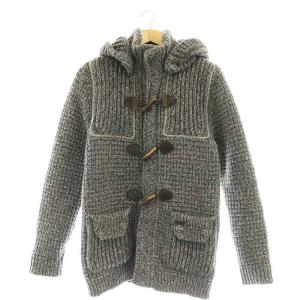 イタリア製 ニットダッフルコート フード XS グレー /CX OS AD