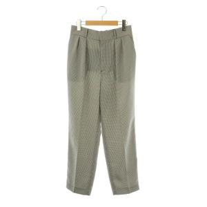 25SS ウエストタックワイドパンツ 4 オフホワイト ブラック /DO OS