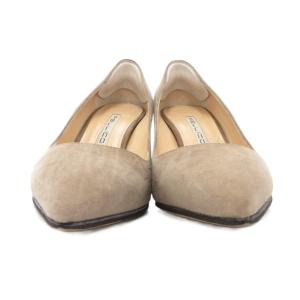 PELLICO パンプス シューズ ポインテッドトゥ ハイヒール スエード 37 24cm ベージュ /AE
