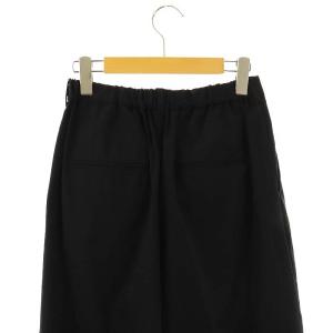 Framework 23AW ウォッシャブルトロタックワイドパンツ 38 ブラック /ES OS