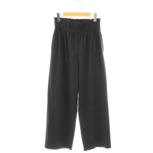 23SS ナイロンストレッチワイドパンツ 40 ブラック /ES OS