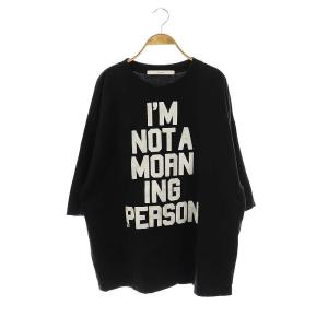 WEB限定 BIGロゴT9 Tシャツ カットソー 五分袖 F 黒 ブラック /AT OS