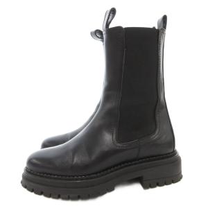 GINZA Kanematsu ショートブーツ シューズ サイドゴア 36 黒 ブラック /AE