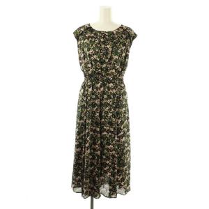 カモフラージュフラワーフレア ワンピース ノースリーブ 花柄 36 黒 マルチカラー /NR OS