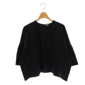 SUVIN COTTON TOP トップス カットソー プルオーバー 38 黒 /CX OS