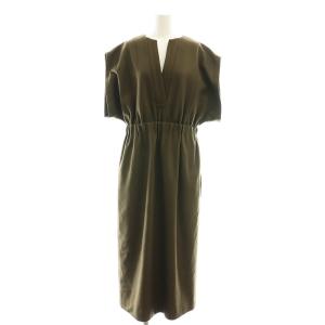 HIGH COUNT MELTON OP メルトンワンピース 38 カーキ /CX OS