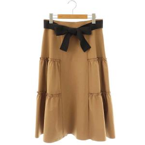 ティアード スカート ロング 40 キャメル /HK OS