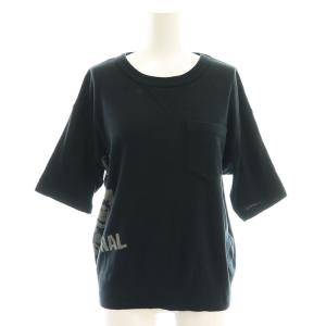 ヒスガール 半袖 スウェットTシャツ カットソー F 黒 ブラック /SS OS