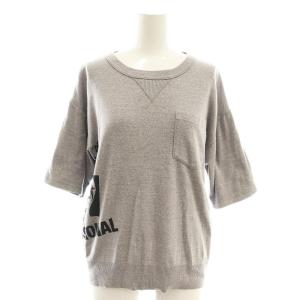ヒスガール 半袖 スウェットTシャツ カットソー F グレー系 /SS OS