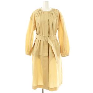 25SS 2WAYスプリングコート ノーカラーコート 7 ベージュ /DF OS