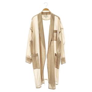 VOILE MEDICAL GOWN コート スプリングコート ロング 1 ベージュ /DF OS