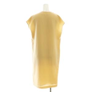 ENFOLD フレンチスリーブコクーンワンピース 膝丈 フレンチスリーブ 36 ベージュ /HK OS