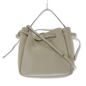 TORY BURCH ROMY 2WAYバッグ レザー ロゴ オフホワイト 166982