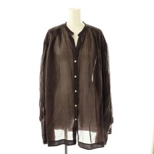 カオス 25SS レベッカブラウス 長袖 F ブラウン /HK OS