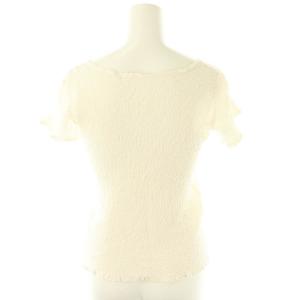 me ISSEY MIYAKE カリフラワー半袖カットソー オフホワイト /DO OS