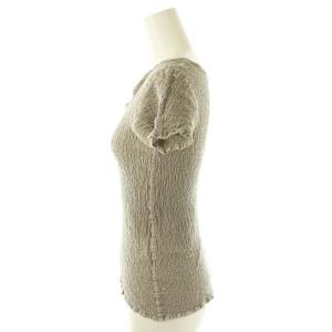 me ISSEY MIYAKE カリフラワー半袖カットソー グレー /DO OS