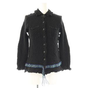 柄 カリフラワー ジャケット ブラック /HK OS