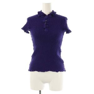 カリフラワー ポロシャツ 半袖 紫 パープル /AT OS