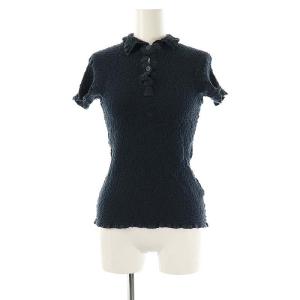 カリフラワー ポロシャツ 半袖 紺 ネイビー /AT OS