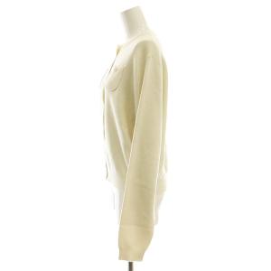 CABaN コットンカシミヤ クルーネックカーディガン ニット S ホワイト /DF OS